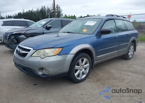 2008 Subaru Outback 2.5I z USA, uszkodzony, nr VIN 4S4BP61C086309309